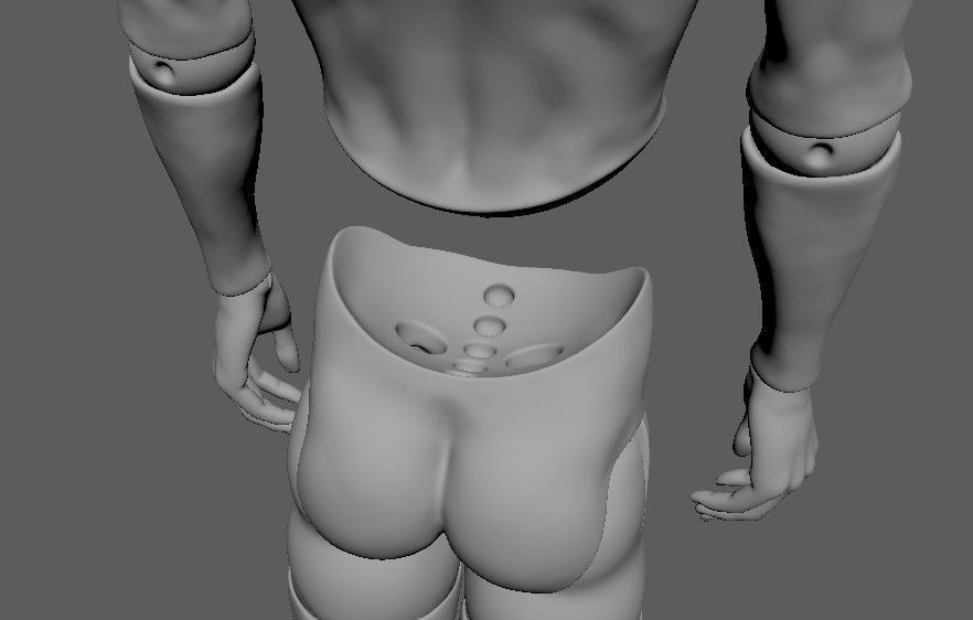 BJD doll boy Caiden ball joint doll 3D print model_21