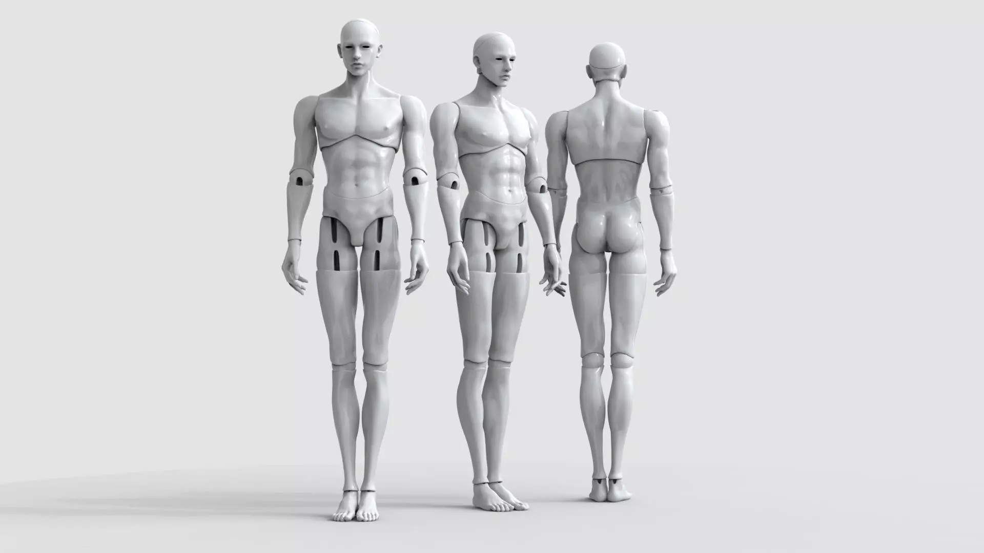 BJD doll boy Caiden ball joint doll 3D print model_0