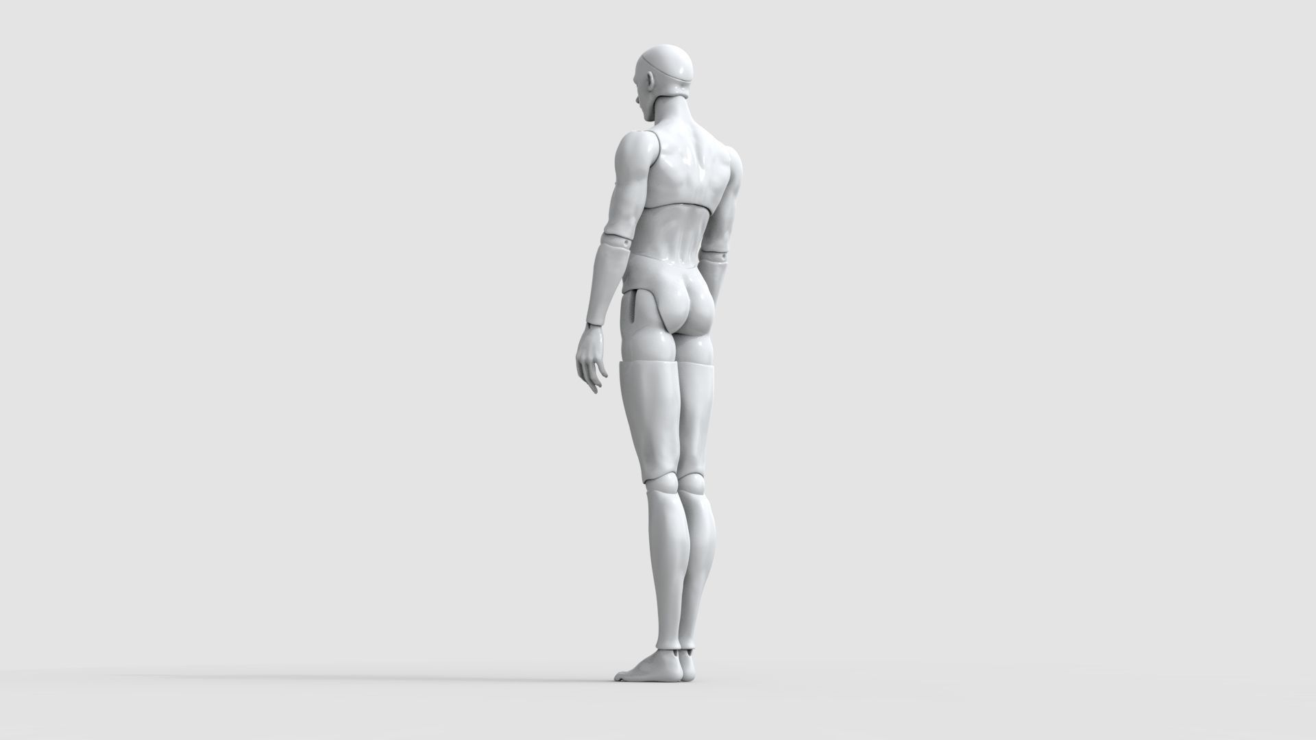 BJD doll boy Caiden ball joint doll 3D print model_7