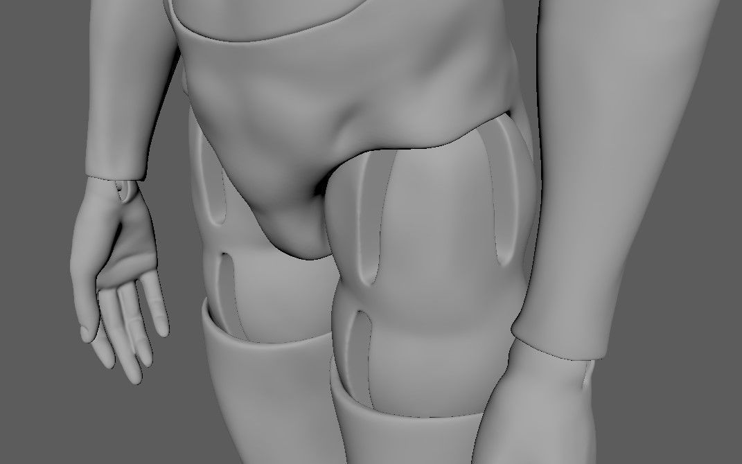 BJD doll boy Caiden ball joint doll 3D print model_30