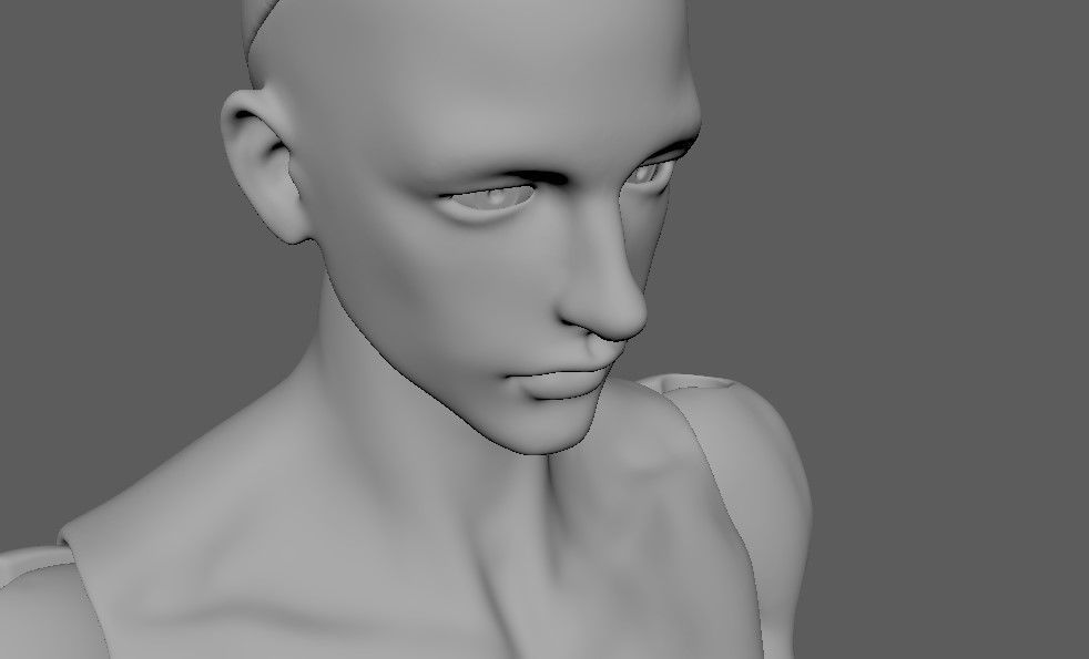 BJD doll boy Caiden ball joint doll 3D print model_23