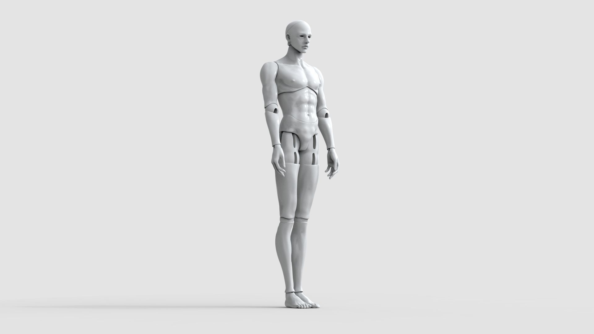 BJD doll boy Caiden ball joint doll 3D print model_6