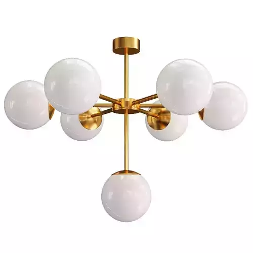 Chandelier modern - glass globes