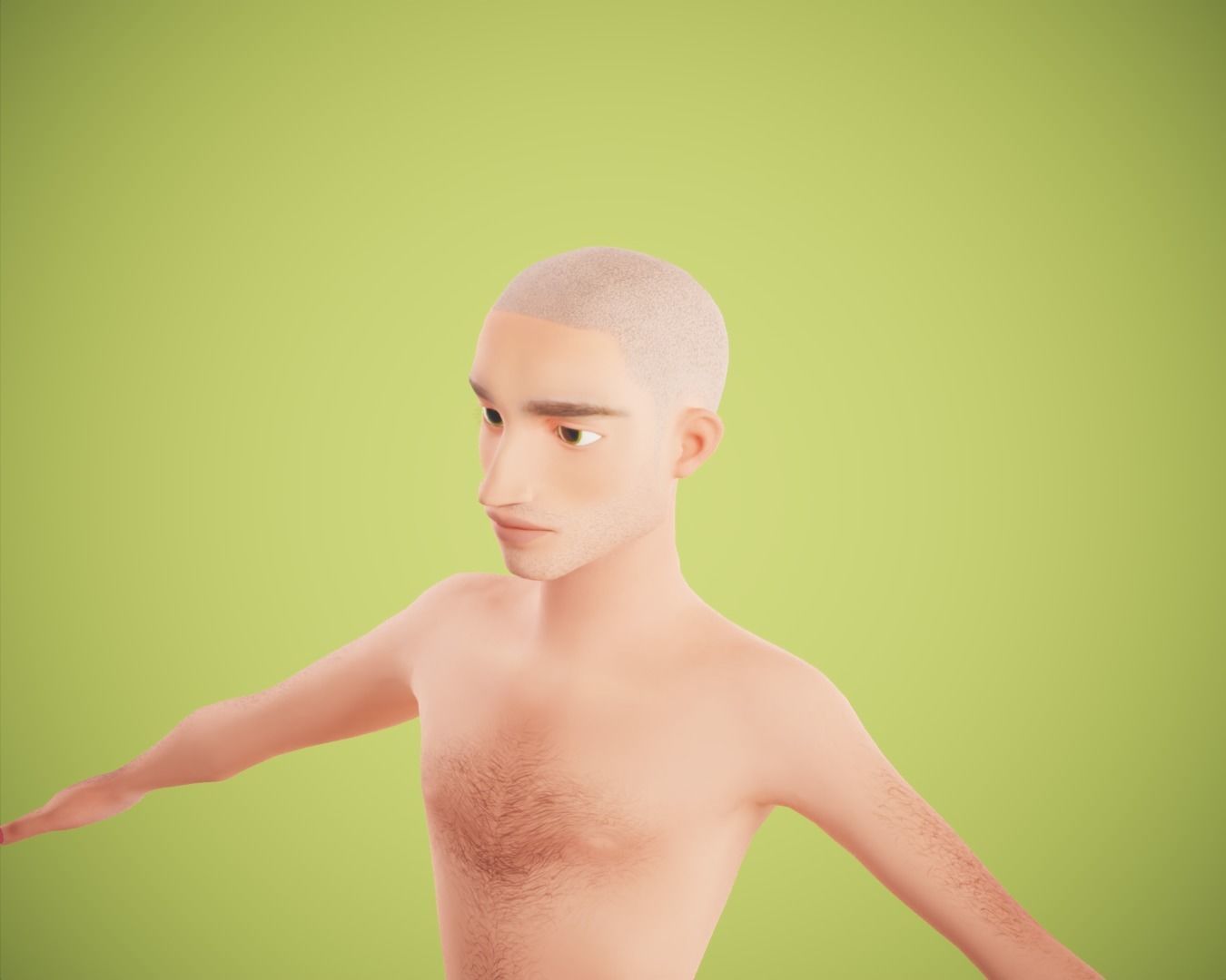 cartoon rigged  boy Low-poly 3D model_9