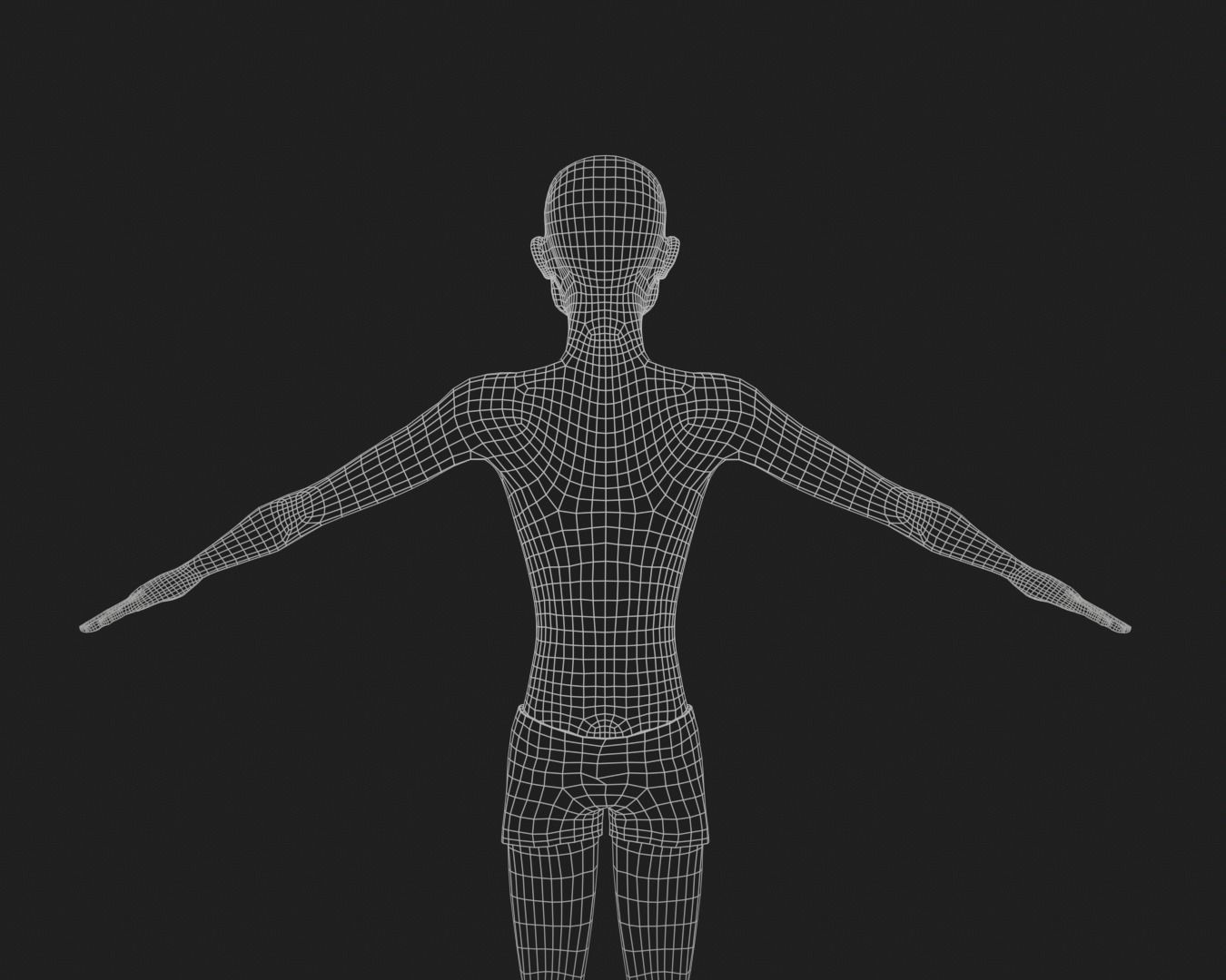 cartoon rigged  boy Low-poly 3D model_10