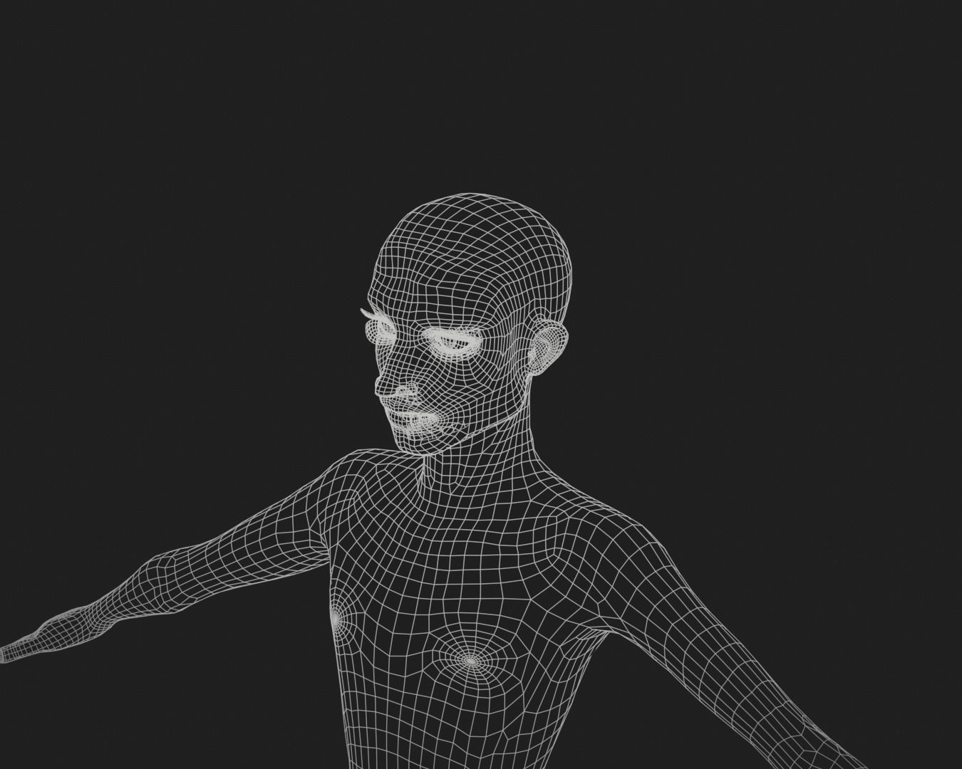 cartoon rigged  boy Low-poly 3D model_12