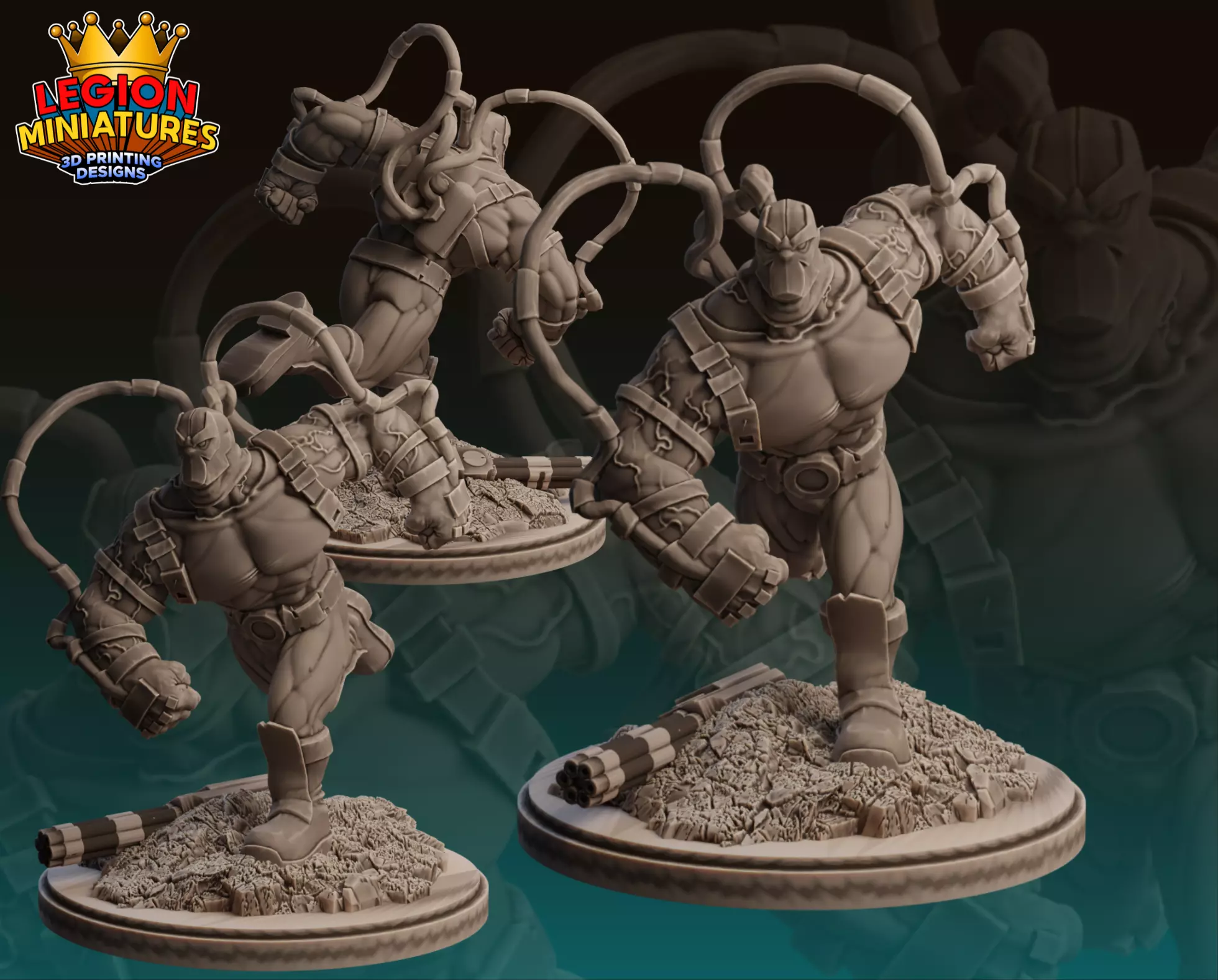 MARVEL CRISIS PROTOCOL BANE PRESUPPORTED INCLUDED 3D print 3D print model