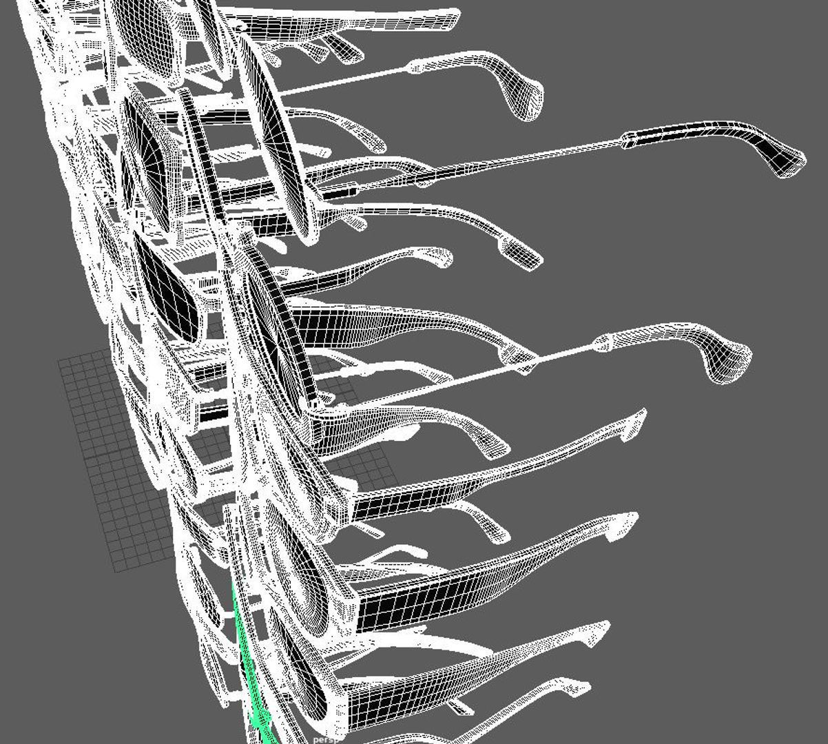 50 eye glasses pack 3D model_7
