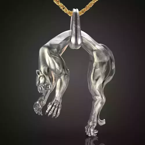 Hanging Panther Pendant 
