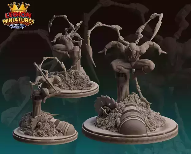 MARVEL CRISIS PROTOCOL IRONSPIDER PRESUPPORTED INCLUDED  3D print model