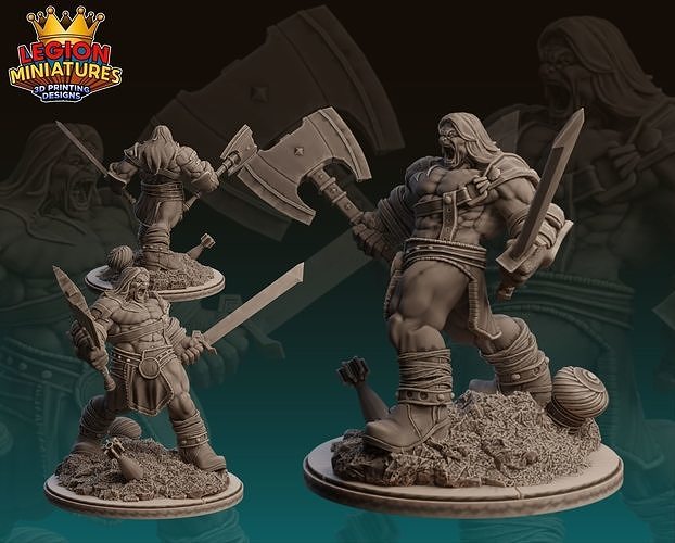 MARVEL CRISIS PROTOCOL SKAAR PRESUPPORTED INCLUDED 3D print  3D print model