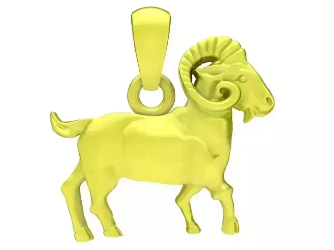 zodiac Goat Pendant 4245