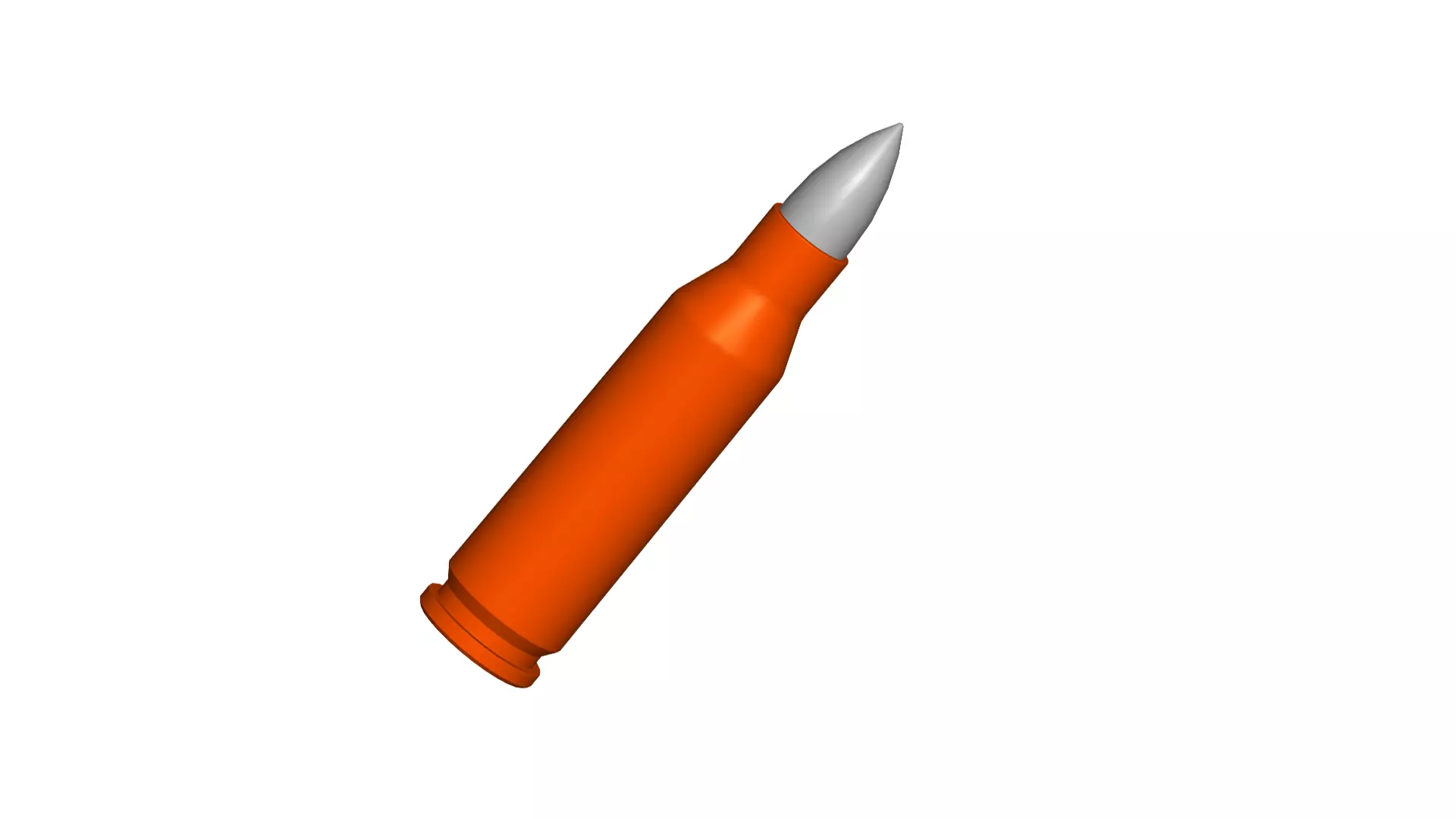 bullet orange 3D model_0
