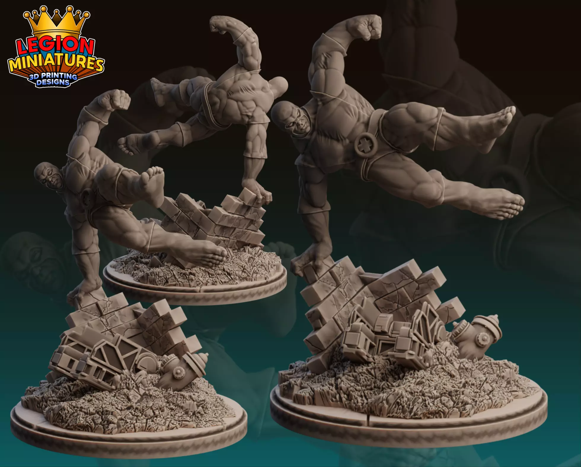 Marvel crisis protocol beast presupported included  3D print model_0