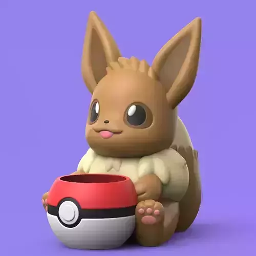 Eevee Planter EASY PRINT NO SUPPORT