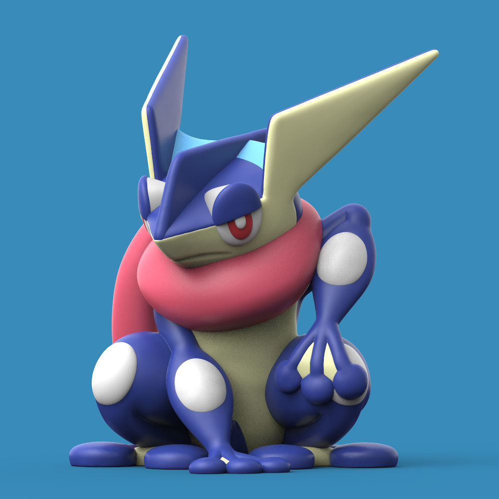 Pokemon Greninja EASY PRINT NO SUPPORT 3D model 3D printable | CGTrader