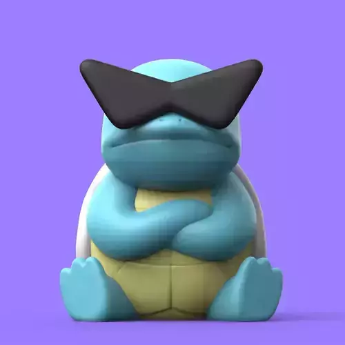 Pokemon Squirtle Leader EASY PRINT NO SUPPORT