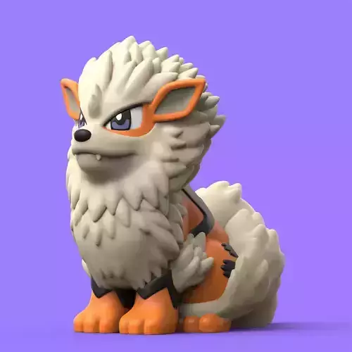 Pokemon Arcanine EASY PRINT NO SUPPORT