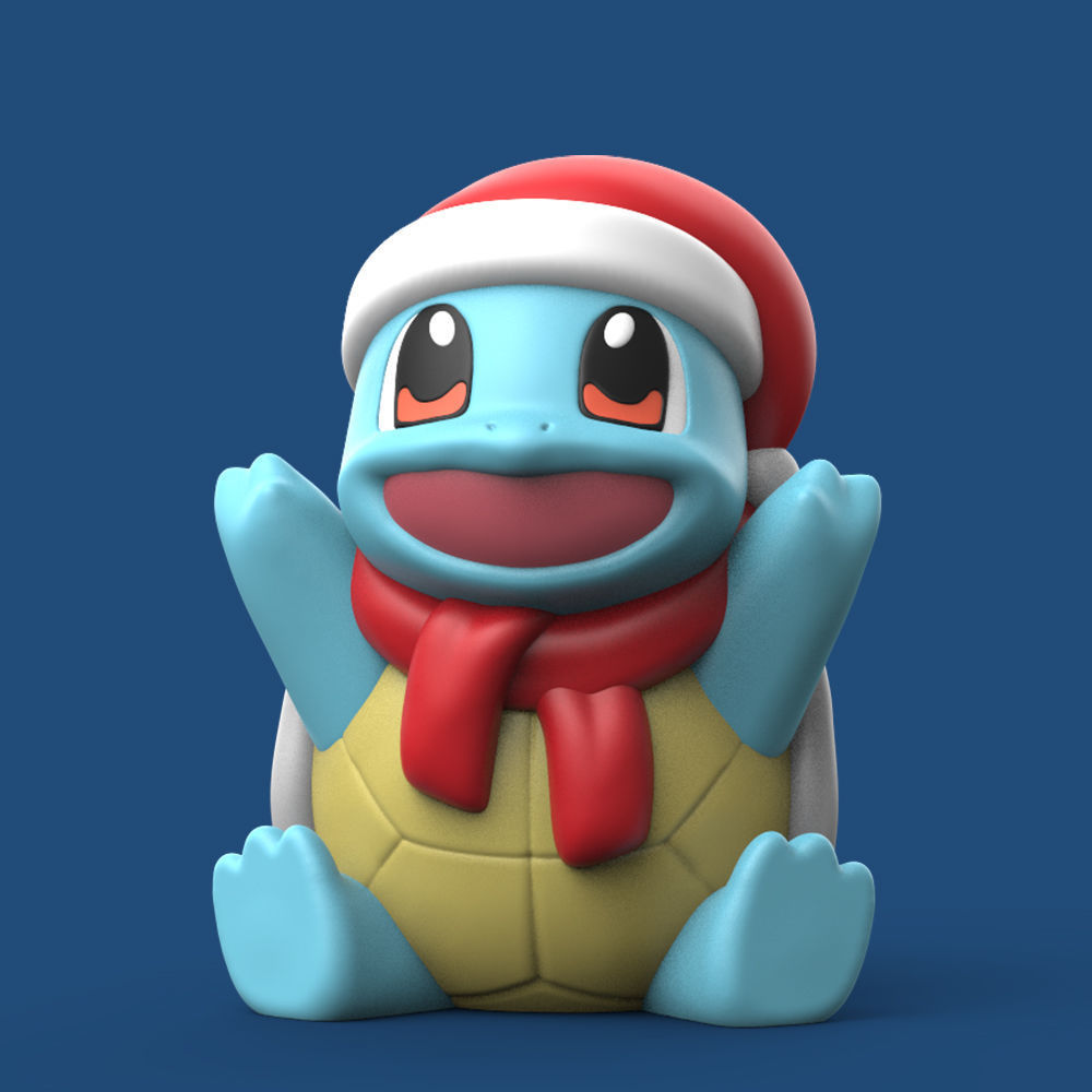 Pokemon Christmas Pokemon Set EASY PRINT NO SUPPORT 3D print model_5