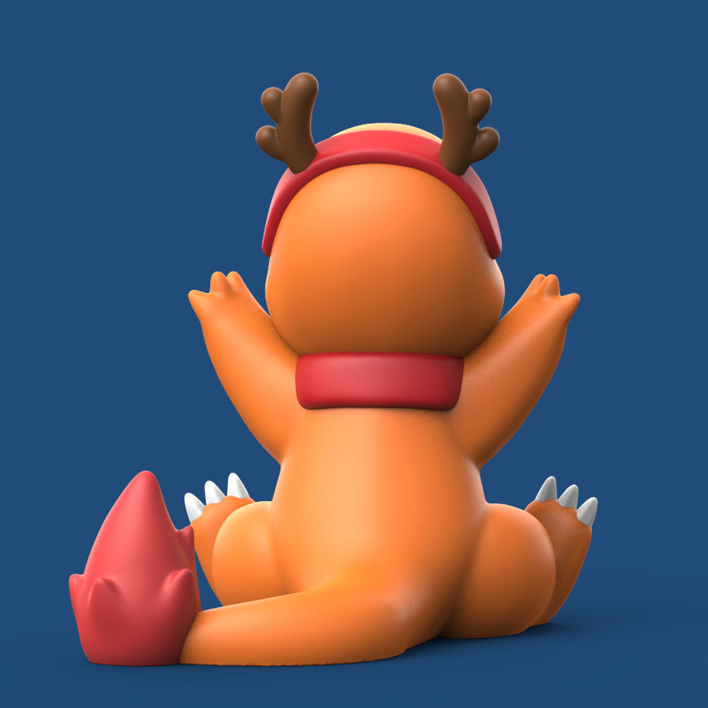 Pokemon Christmas Pokemon Set EASY PRINT NO SUPPORT 3D print model_4