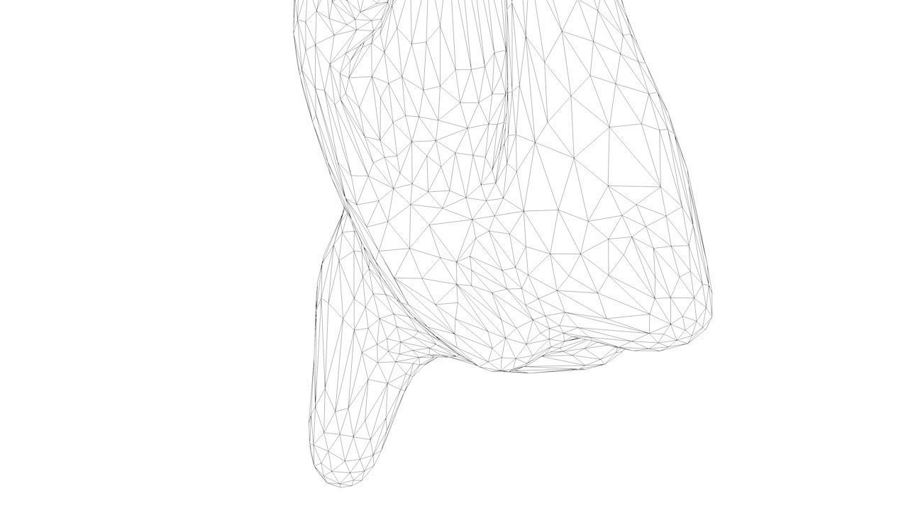 Pork Body Half 2 Low-poly 3D model_3