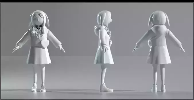 cute little girl  love bag girl