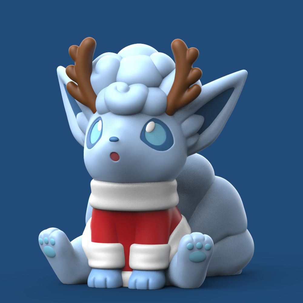 Pokemon Christmas Pokemon Set EASY PRINT NO SUPPORT 3D print model_2