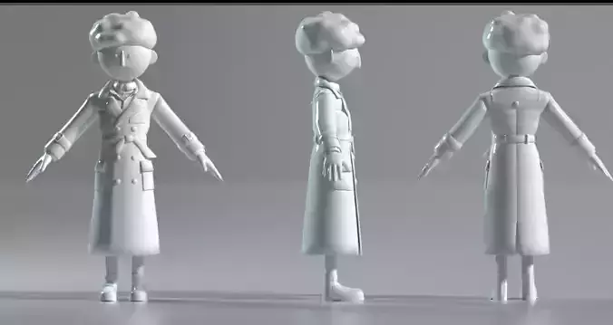 Trench coat male IP role model