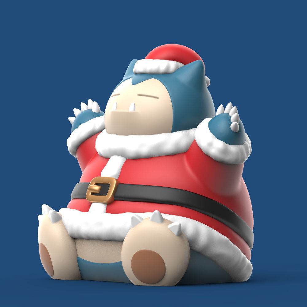 Pokemon Christmas Pokemon Set EASY PRINT NO SUPPORT 3D print model_6