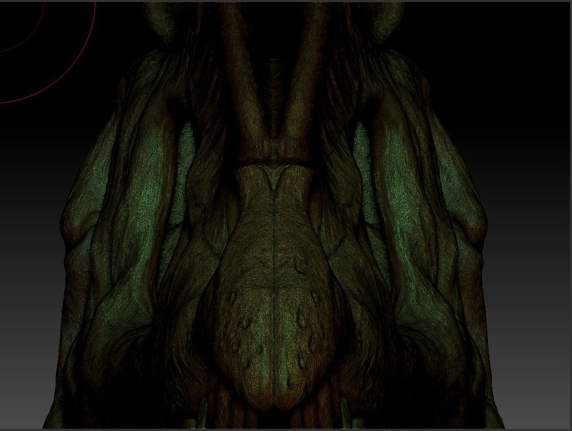 double dragon skull 3D model_6