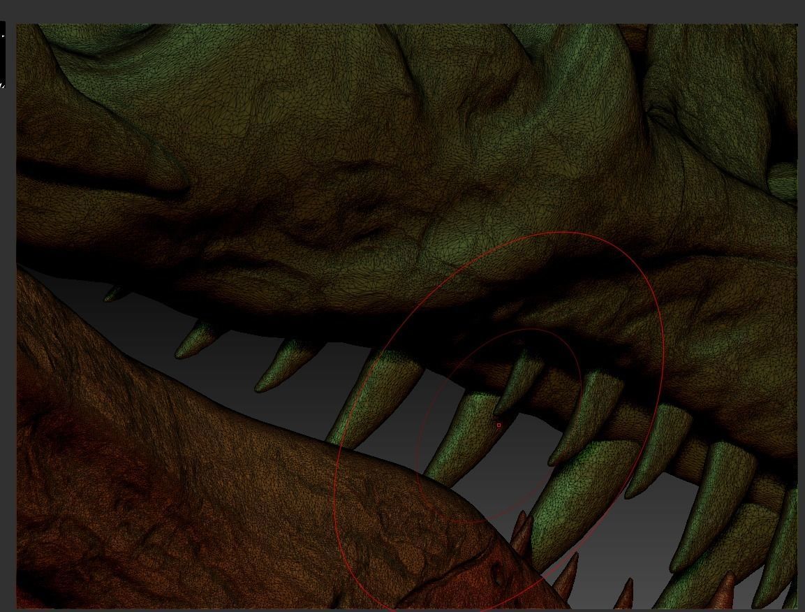 double dragon skull 3D model_5