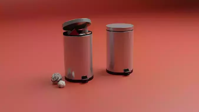 Trash can 3D print model