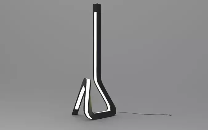 West Floor Light Low-poly 3D model