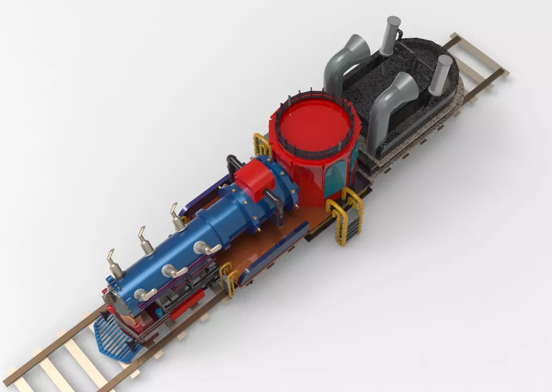 stream bullet engine Free low-poly 3D model