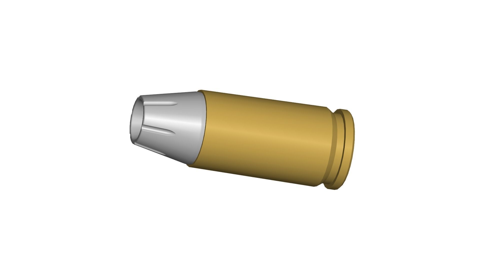9x19 bullet 3D model_1