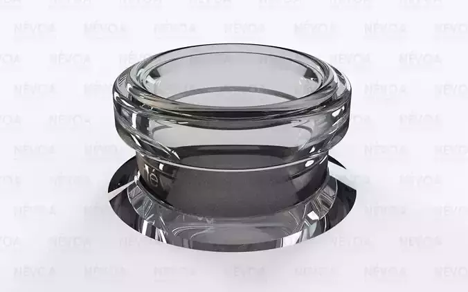 Glass finish - GME 40 02 - 13 mm - Finish for plug pump 3D model