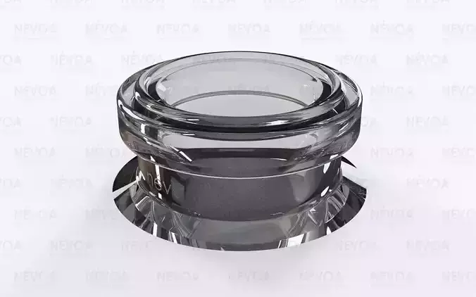 Glass finish - GME 40 02 - 15 mm - Finish for plug pump 3D model
