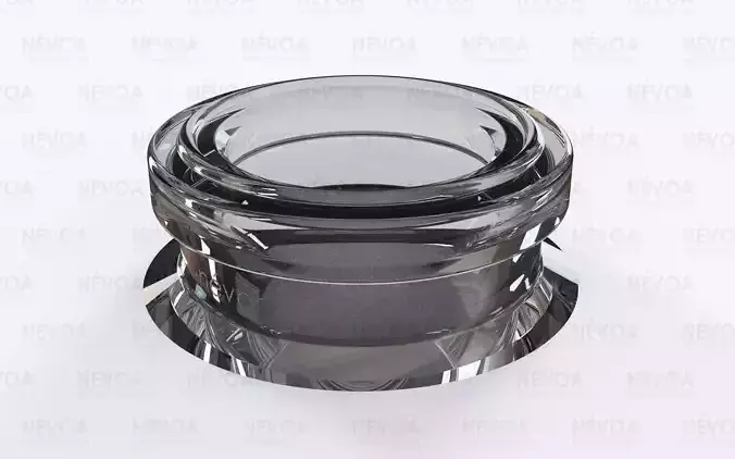 Glass finish - GME 40 02 - 18 mm - Finish for plug pump 3D model