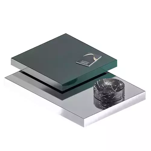 Minotti Solid Steel coffee table