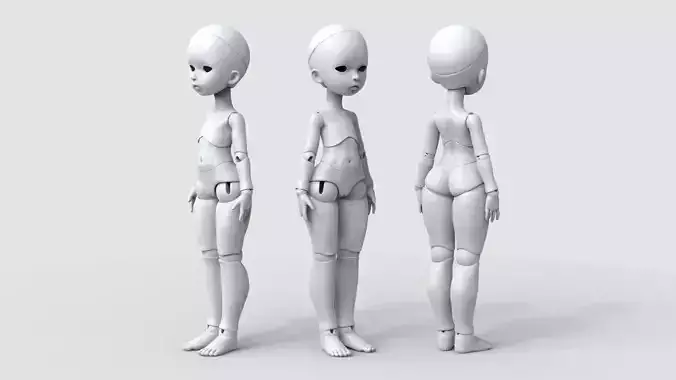 bjd movable joint doll Mayra ball joint doll 3D print model
