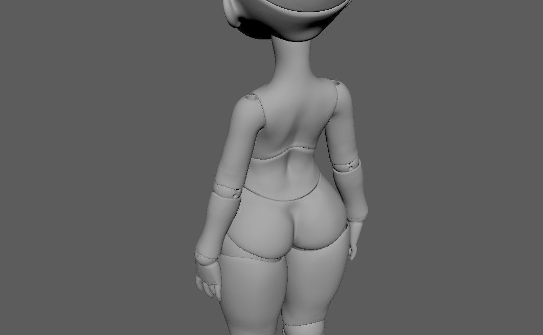 bjd movable joint doll Mayra ball joint doll 3D print model_28