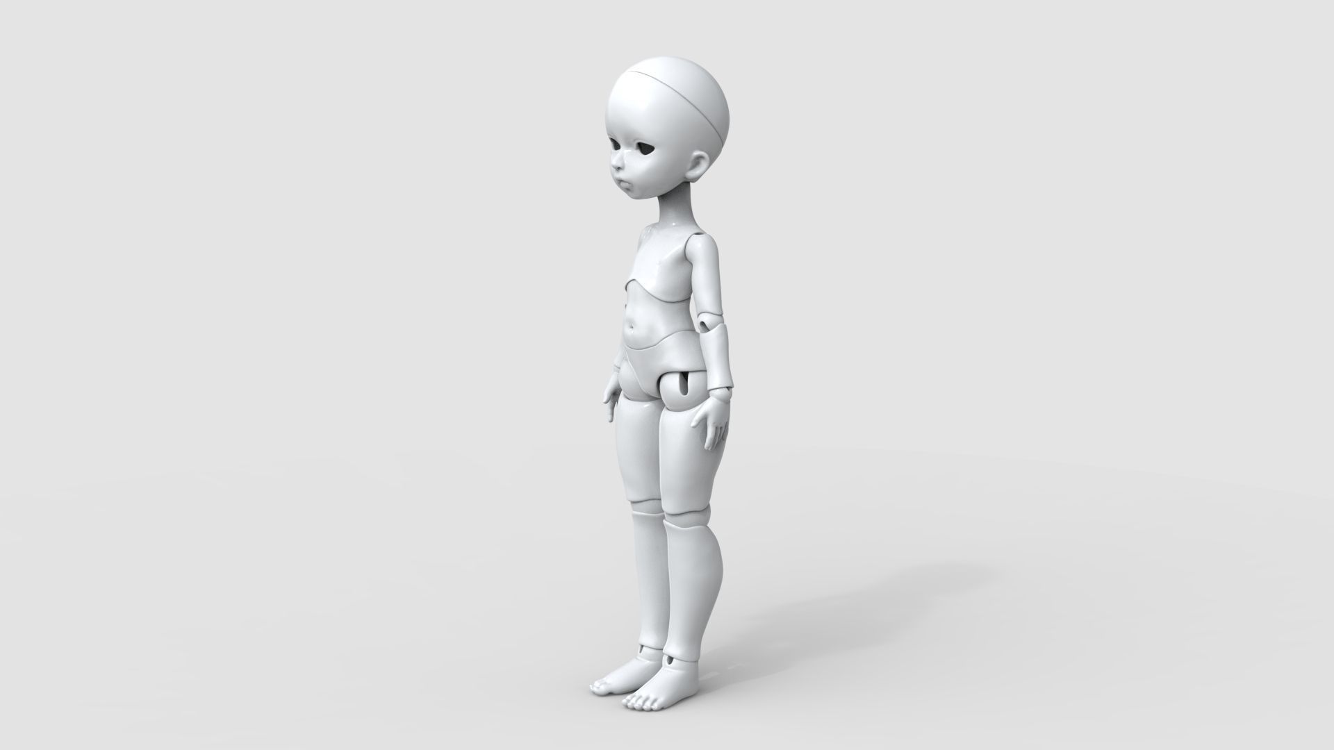 bjd movable joint doll Mayra ball joint doll 3D print model_4