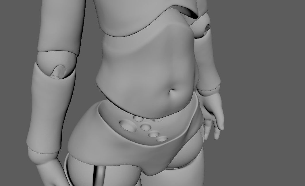 bjd movable joint doll Mayra ball joint doll 3D print model_18