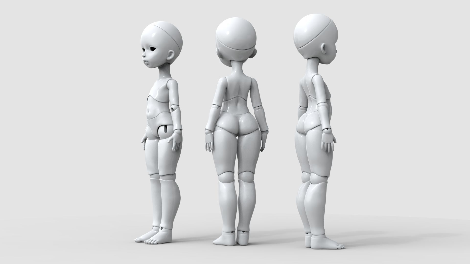 bjd movable joint doll Mayra ball joint doll 3D print model_1