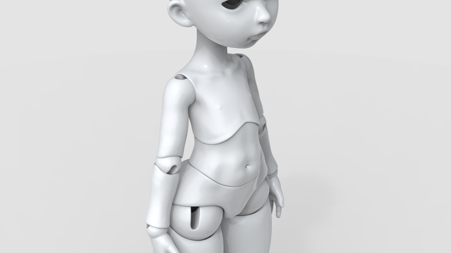 bjd movable joint doll Mayra ball joint doll 3D print model_13