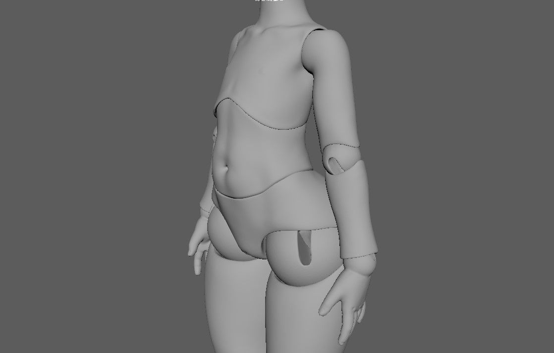 bjd movable joint doll Mayra ball joint doll 3D print model_27