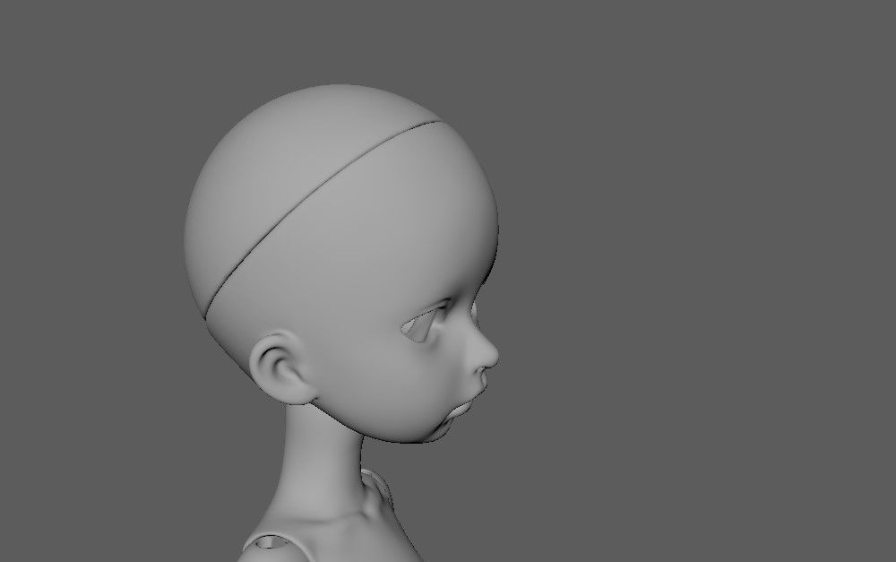 bjd movable joint doll Mayra ball joint doll 3D print model_22