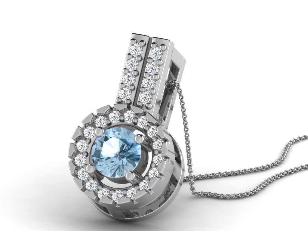 Pendant colour stone  15 cad filespart 02 3D print model_6