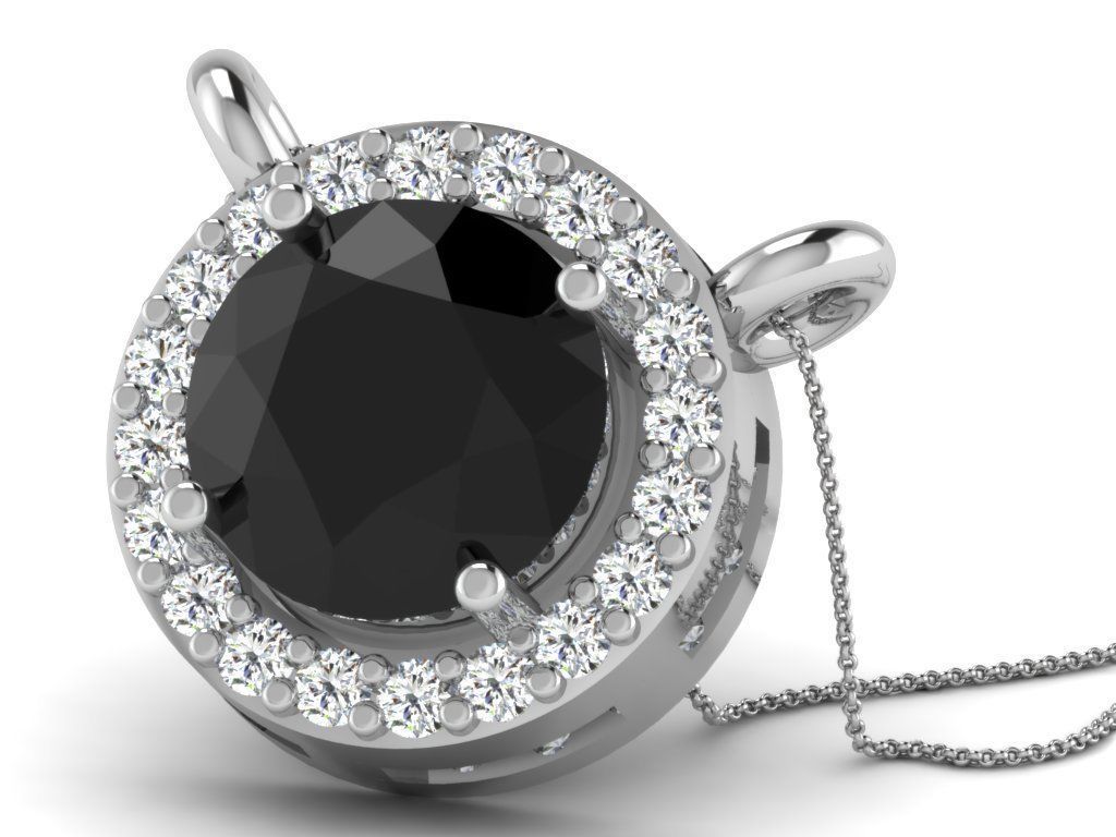 Pendant colour stone  15 cad filespart 02 3D print model_2