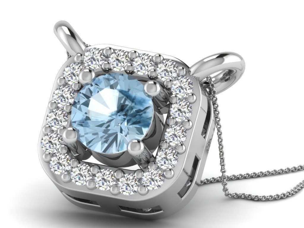 Pendant colour stone  15 cad filespart 02 3D print model_7